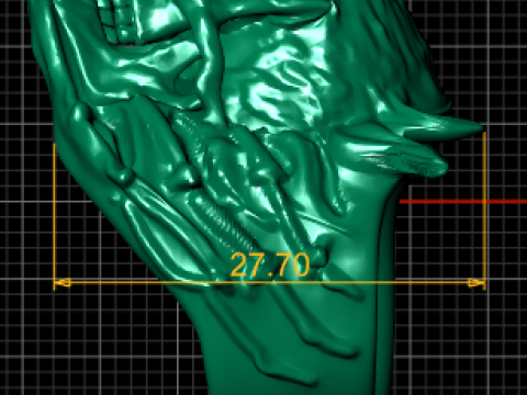 DANGER SKULL FACE MEN RING 3D PRINTABLE MODEL 3D प्रिंट मॉडल