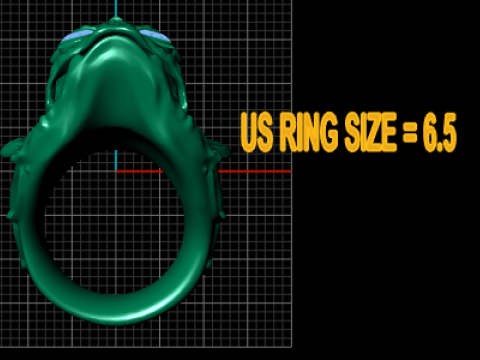 DANGER SKULL FACE MEN RING 3D PRINTABLE MODEL 3D प्रिंट मॉडल