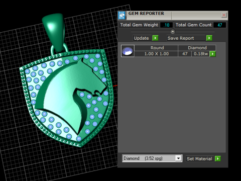 HORSE FACE DESIGN SHEILD PENDANT 3D PRINTABLE MODEL 3D-Druckmodell