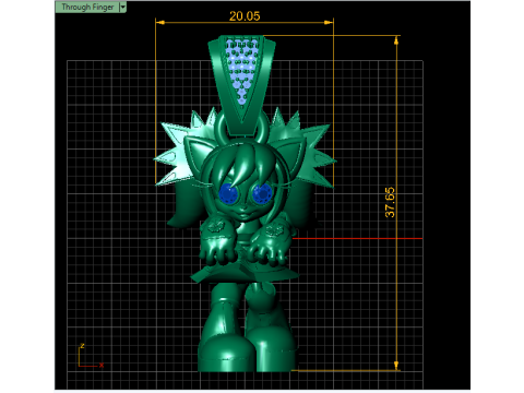 Cool best pandant 3d prientable model 3D-Druckmodell