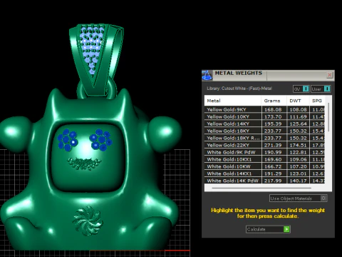 CLUSTER PENDANT 3D PRINTABLE MODEL 3D Print Model