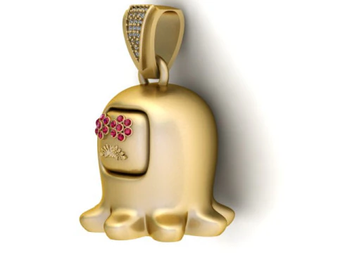 Unique Fine Bear PENDANT 3D PRINTABLE MODEL 3D Print Model