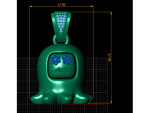 Unique Fine Bear PENDANT 3D PRINTABLE MODEL 3Dプリントモデル