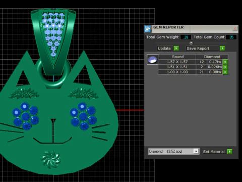 Happy cat ENDANT 3D PRINTABLE MODEL 3D Print Model