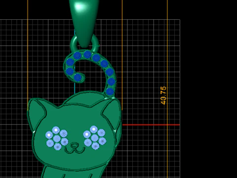 Happy cat PANDANT 3D PRINTABLE MODEL 3D Print Model
