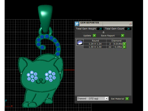 Happy cat PANDANT 3D PRINTABLE MODEL 3D Print Model
