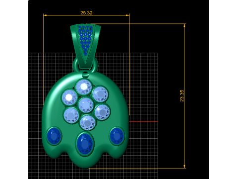 LAKSHMI PENDANT 3D PRINTABLE MODEL 3D Print Model
