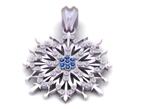ELEGANT STYLE DIAMOND PENDANT 3D PRINTABLE MODEL 3D Print Model