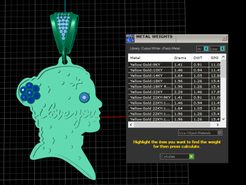 I LOVE U WORD FACE PENDANT 3D PRINTABLE MODEL Modelo de Impressão 3D