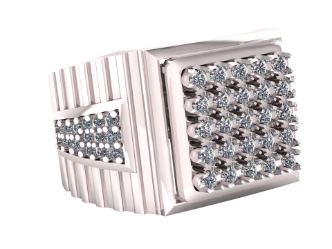 ELEGANT HIP HOP RING 3D PRINTABLE MODEL 3D Print Model