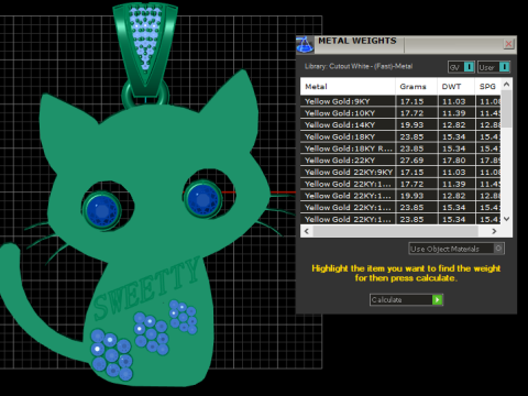 SWEETTY CAT ANIMAL PENDANT 3D PRINTABLE MODEL 3D-Druckmodell