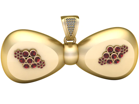 PENDENTIF ARC EN RUBIS PR&Eacute;CIEUX MOD&Egrave;LE IMPRIMABLE 3D Modèles 3D en vedette