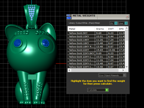 LUXURY GOLD CAT PENDANT 3D PRINTABLE MODEL Modèles 3D en vedette