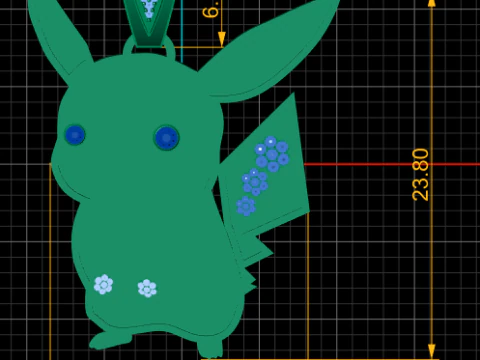 POKEMON CHARACTER PENDANT 3D PRINTABLE MODEL 3D Print Model