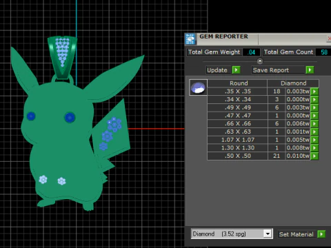POKEMON CHARACTER PENDANT 3D PRINTABLE MODEL 3D Print Model