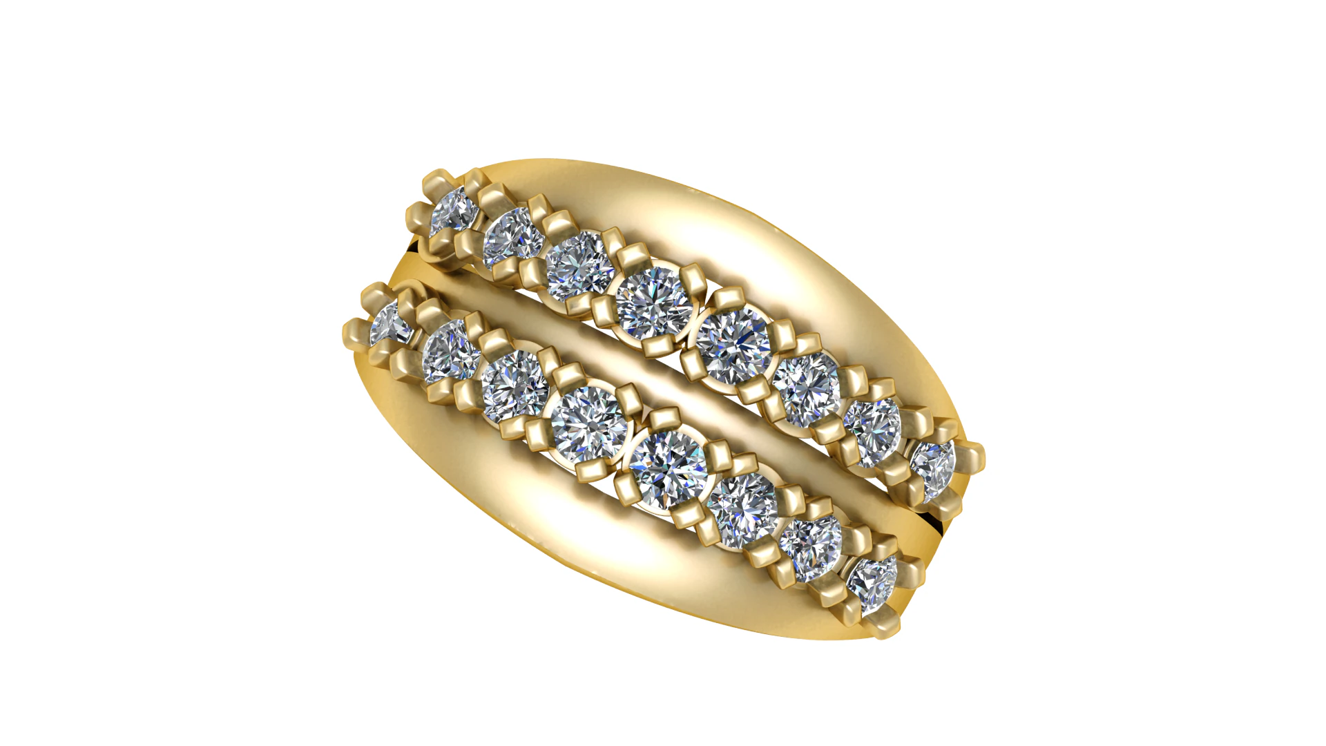 DOUBLE LAYERS DIAMOND RING 3D PRINTABLE MODEL 3D Print Model .c4d .max .obj .3ds .fbx .stl .blend 