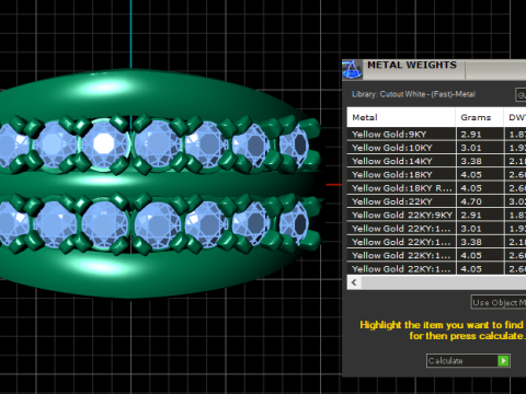 DOUBLE LAYERS DIAMOND RING 3D PRINTABLE MODEL 3Dプリントモデル