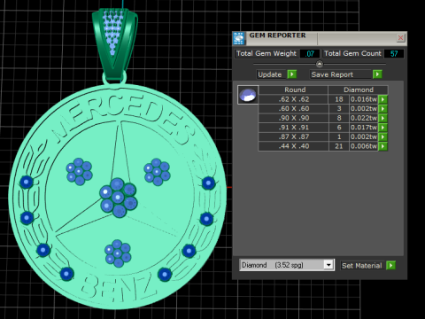 MERCEDES BENZ LOGO PENDANT 3D PRINTABLE MODEL Modelo de impresión 3D