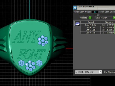 ANY FONT WORD RING 3D PRINTABLE MODEL 3D Print Model