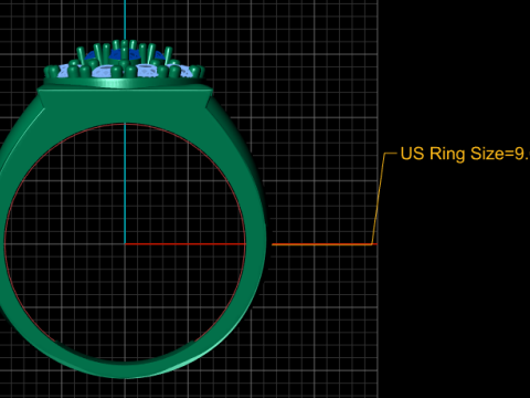 ANTIQUE RUBY WEDDING RING 3D PRINTABLE MODEL 3Dプリントモデル