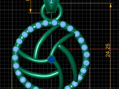 PRECIOUS LUCKY CHARM PENDANT 3D PRINTABLE MODEL Modelo de Impressão 3D