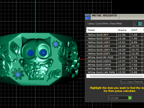 OWL BIRD DESIGN RING 3D PRINTABLE MODEL 3D Print Model