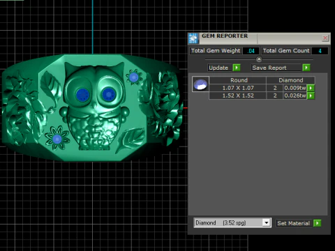 OWL BIRD DESIGN RING 3D PRINTABLE MODEL 3D Print Model