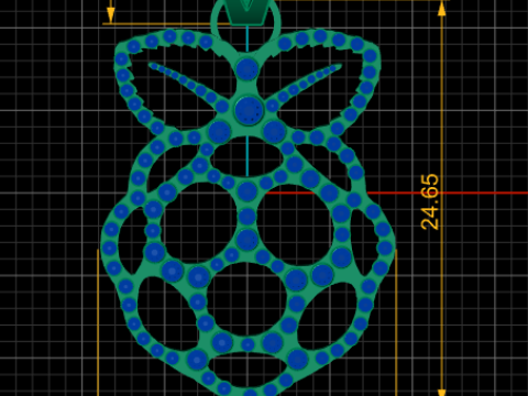 GRAPES STYLE GRENADE PENDAT 3D PRINTABLE MODEL 3Dプリントモデル