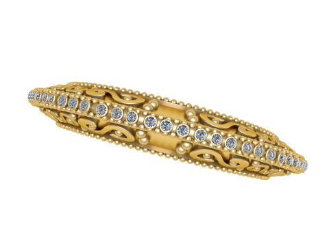 LUXURY ANTIQUE RING 3D PRINTABLE MODEL 3D Принт Модель