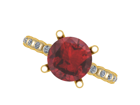 FANTASY STYLISH RING 3D PRINTABLE MODEL Model do druku 3D