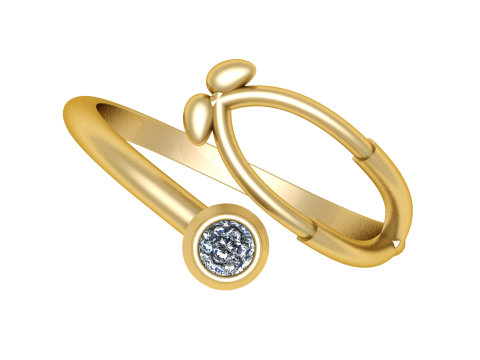 NEW STYLISH RING 3D PRINTABLE MODEL 3D Print Model