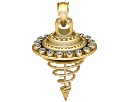 TOP TOY STYLE GOLD PENDANT 3D PRINTABLE MODEL 3D-Druckmodell