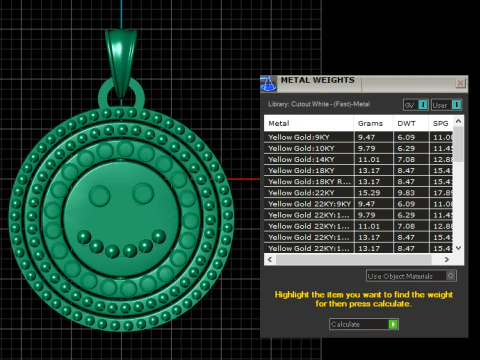 SMILY FACE COIN PENDANT 3D PRINTABLE MODEL 3D Print Model