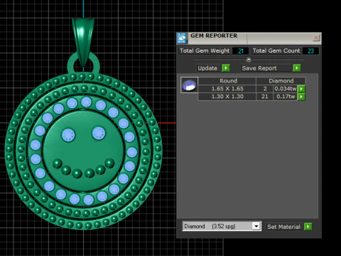 SMILY FACE COIN PENDANT 3D PRINTABLE MODEL 3D Print Model