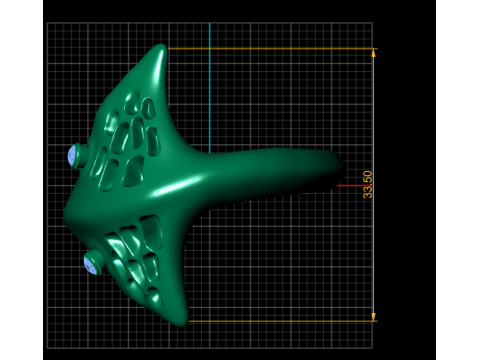MONTA FISH STYLISH RING 3D PRINTABLE MODEL 3D Принт Модель