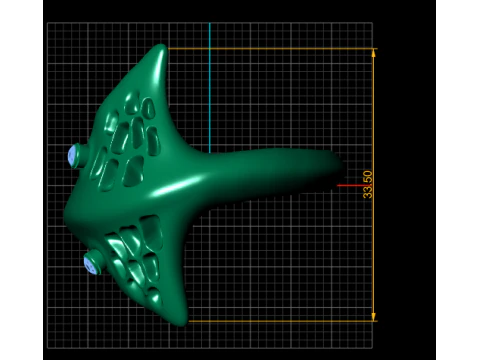 MONTA FISH STYLISH RING 3D PRINTABLE MODEL 3D Print Model