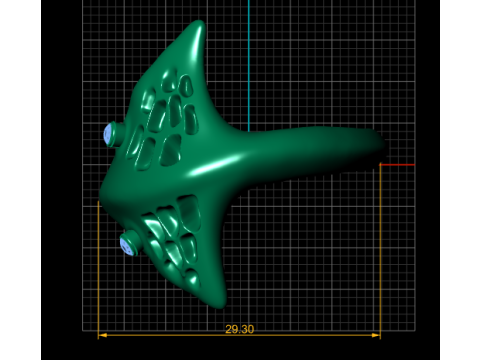 MONTA FISH STYLISH RING 3D PRINTABLE MODEL 3D Принт Модель