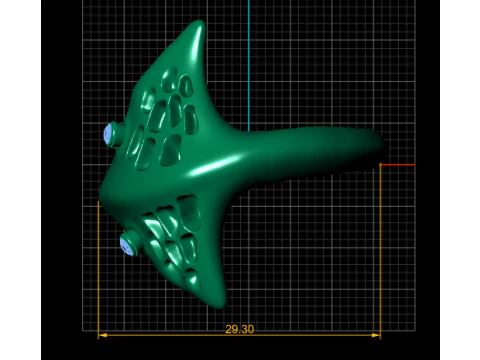 MONTA FISH STYLISH RING 3D PRINTABLE MODEL 3D Print Model