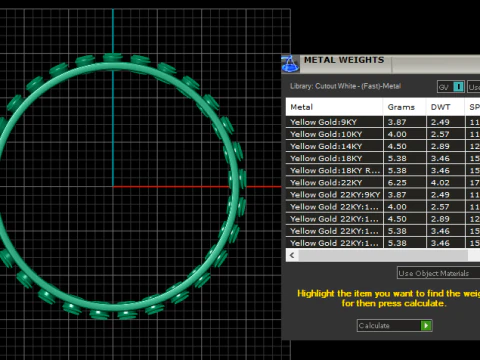 FANCY GOLD DIAMOND RING 3D PRINTABLE MODEL 3D Print Model