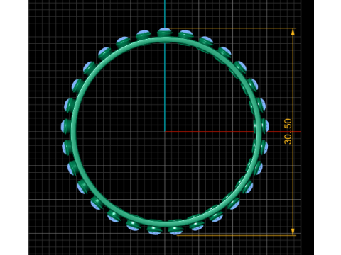 FANCY GOLD DIAMOND RING 3D PRINTABLE MODEL 3D Принт Модель
