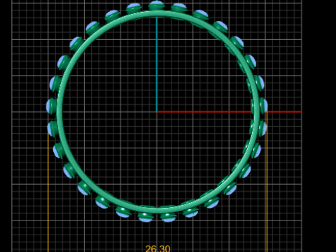 FANCY GOLD DIAMOND RING 3D PRINTABLE MODEL 3D Принт Модель