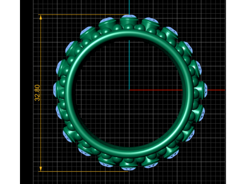 BUBBLES DESIGN RING 3D PRINTABLE MODEL 3D Print Model