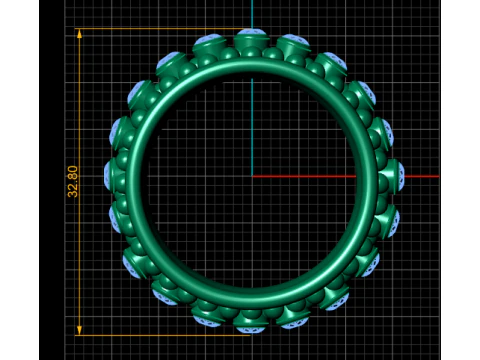 BUBBLES DESIGN RING 3D PRINTABLE MODEL 3D Print Model