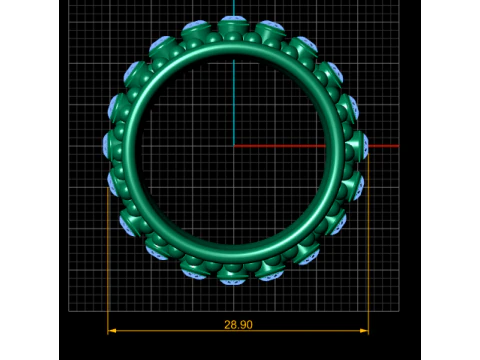 BUBBLES DESIGN RING 3D PRINTABLE MODEL 3D Print Model