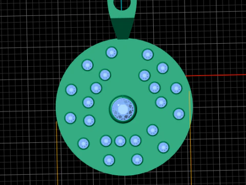 TRIANGLE DESIGN COIN PENDANT 3D PRINTABLE MODEL 3D Print Model