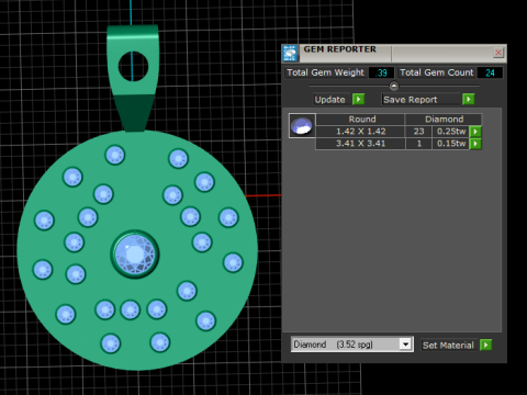 TRIANGLE DESIGN COIN PENDANT 3D PRINTABLE MODEL Model Cetak 3D