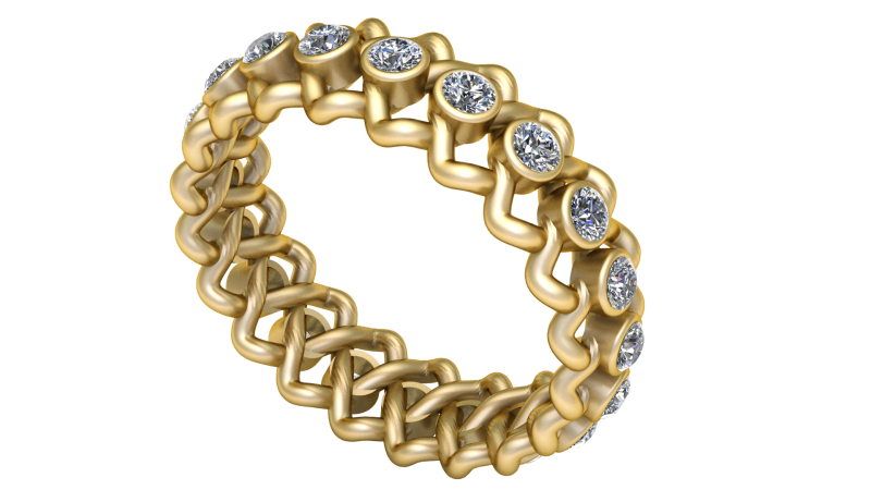 STYLISH FASHION RING 3D PRINTABLE MODEL 3D Print Model .c4d .max .obj .3ds .fbx .stl .blend 
