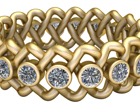 STYLISH FASHION RING 3D PRINTABLE MODEL 3D Print Model