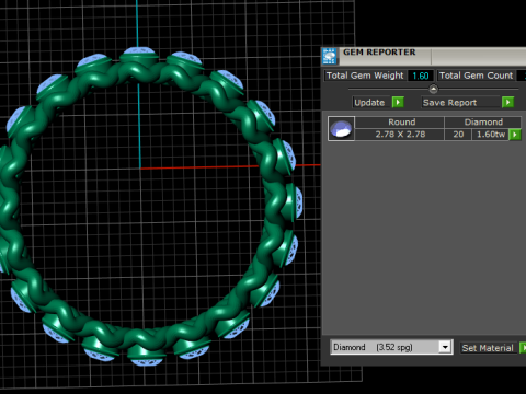 STYLISH FASHION RING 3D PRINTABLE MODEL 3D Print Model
