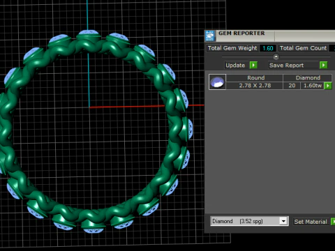 STYLISH FASHION RING 3D PRINTABLE MODEL 3D Print Model